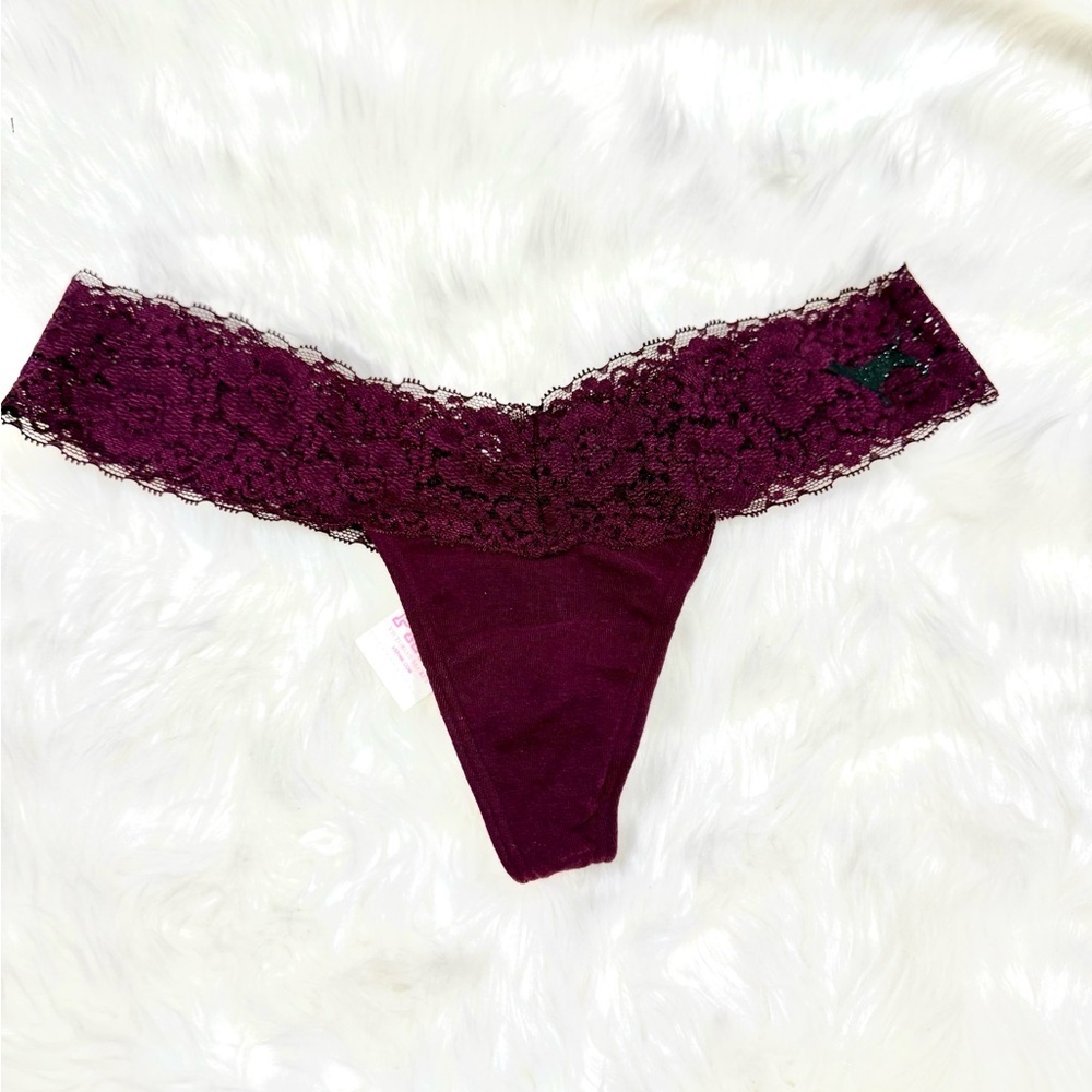 Y2K PINK VS Burgundy Thong